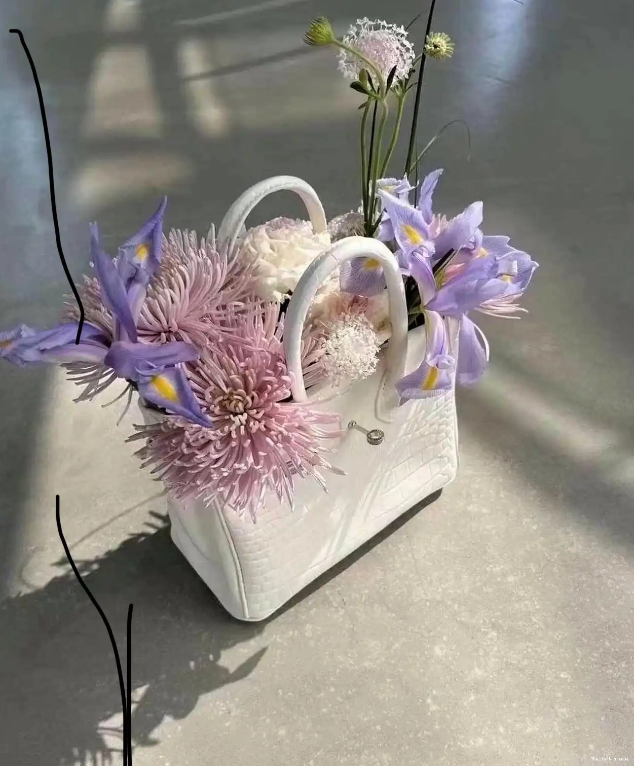 BIRKIN CUSTOM FLOWER BAG VASE 0616
